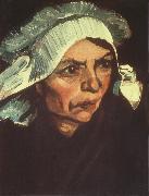 Vincent Van Gogh Head of a Peasant Woman with White Cap (nn04) china oil painting artist